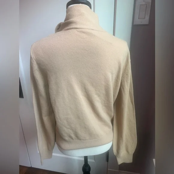 & Other Stories Camel color Tie Neck Sweater - Picture 4 of 7